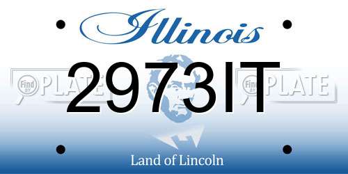 2973IT Illinois License Plate