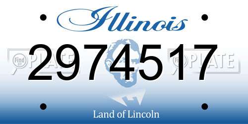 2974517 Illinois License Plate