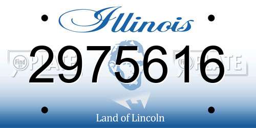 2975616 Illinois License Plate