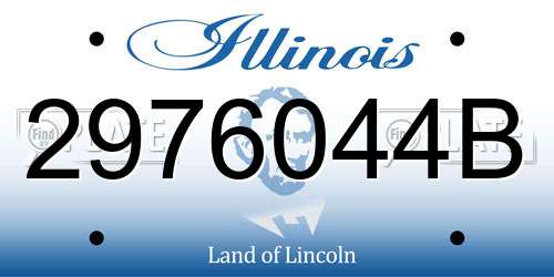 2976044B Illinois License Plate