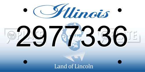 2977336 Illinois License Plate