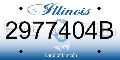 2977404B Illinois License Plate