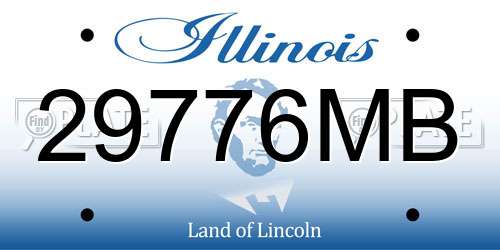 29776MB Illinois License Plate