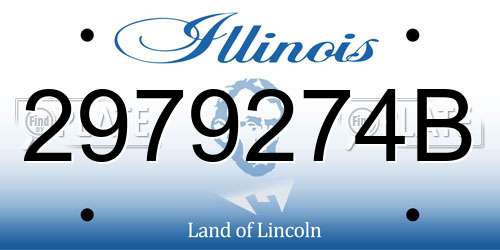 2979274B Illinois License Plate