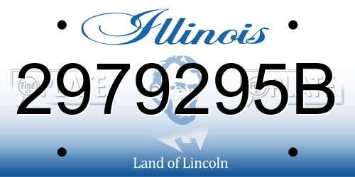 2979295B Illinois License Plate