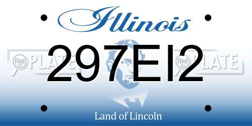 297EI2 Illinois License Plate