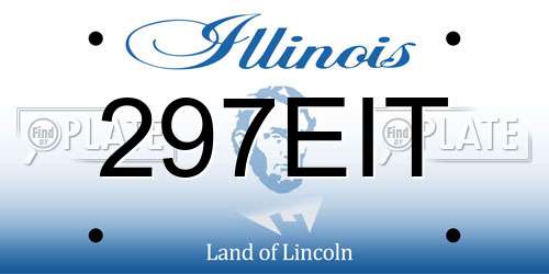 297EIT Illinois License Plate