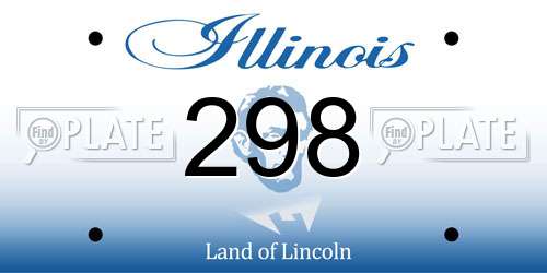 298 Illinois License Plate