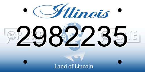 2982235 Illinois License Plate