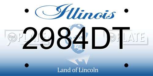 2984DT Illinois License Plate