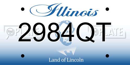 2984QT Illinois License Plate