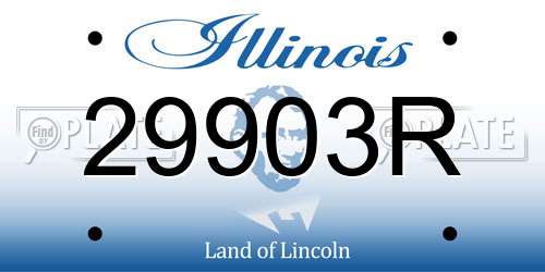 29903R Illinois License Plate