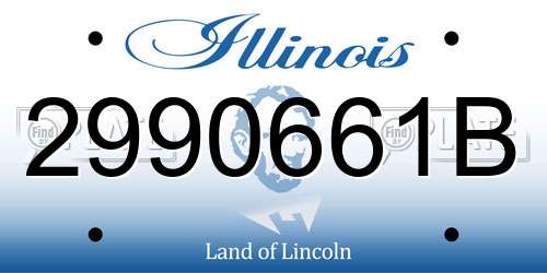 2990661B Illinois License Plate