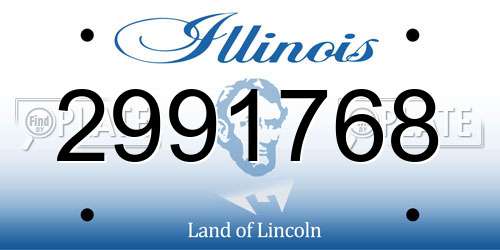 2991768 Illinois License Plate