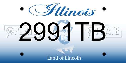 2991TB Illinois License Plate