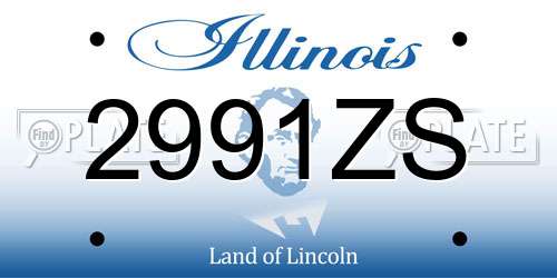 2991ZS Illinois License Plate
