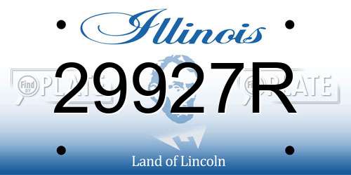 29927R Illinois License Plate