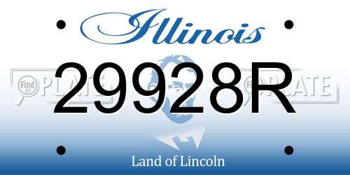 29928R Illinois License Plate