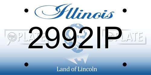 2992IP Illinois License Plate