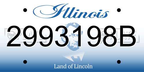 2993198B Illinois License Plate