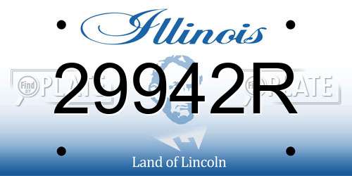 29942R Illinois License Plate