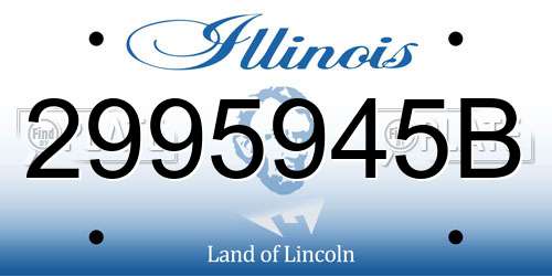 2995945B Illinois License Plate