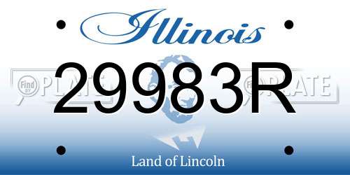 29983R Illinois License Plate
