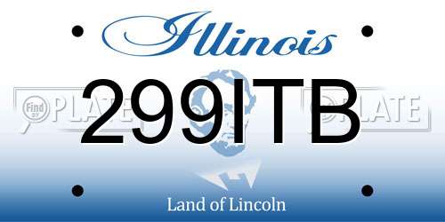 299ITB Illinois License Plate