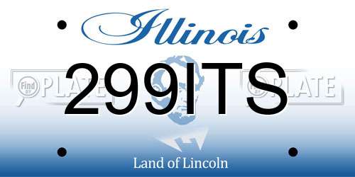 299ITS Illinois License Plate