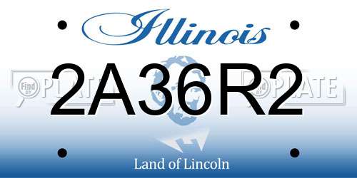 2A36R2 Illinois License Plate