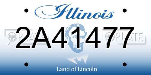 2A41477 Illinois License Plate