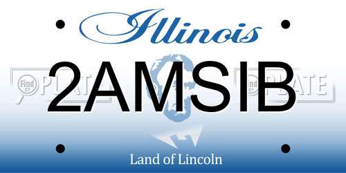 2AMSIB Illinois License Plate