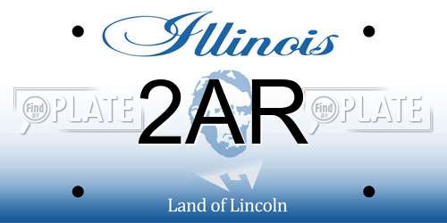 2AR Illinois License Plate