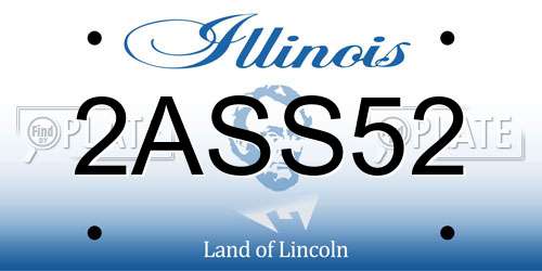 2ASS52 Illinois License Plate