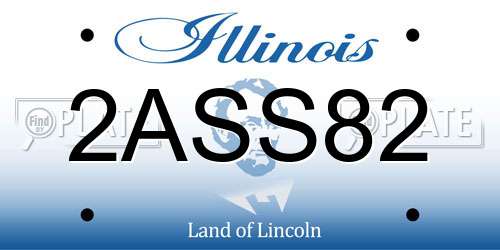 2ASS82 Illinois License Plate