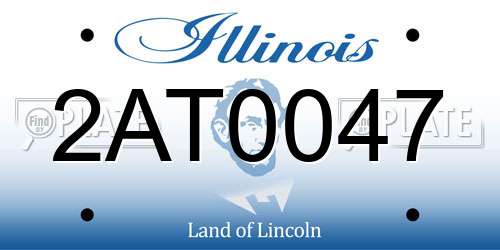 2AT0047 Illinois License Plate