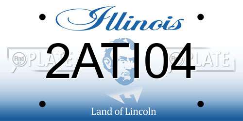 2ATI04 Illinois License Plate