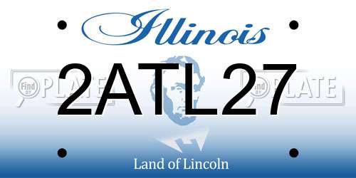 2ATL27 Illinois License Plate