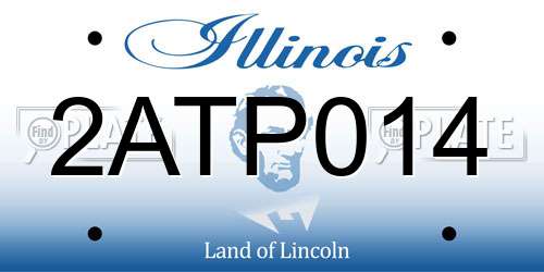 2ATP014 Illinois License Plate