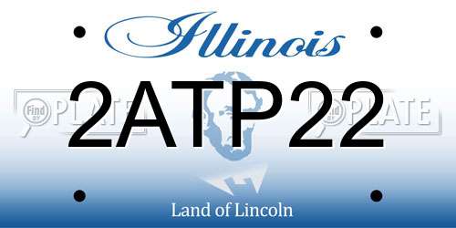 2ATP22 Illinois License Plate