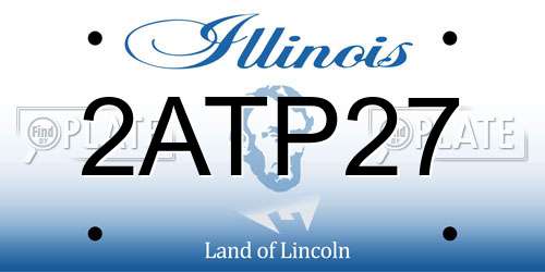 2ATP27 Illinois License Plate