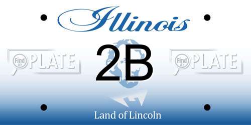 2B Illinois License Plate