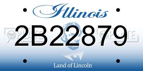 2B22879 Illinois License Plate