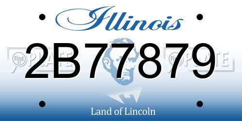 2B77879 Illinois License Plate
