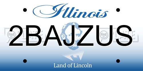 2BAJZUS Illinois License Plate