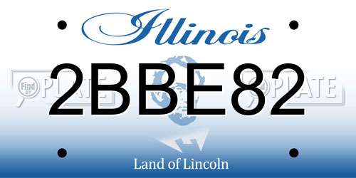 2BBE82 Illinois License Plate