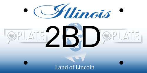 2BD Illinois License Plate