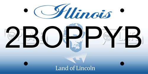 2BOPPYB Illinois License Plate