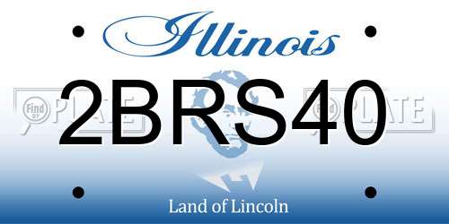 2BRS40 Illinois License Plate