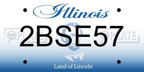 2BSE57 Illinois License Plate